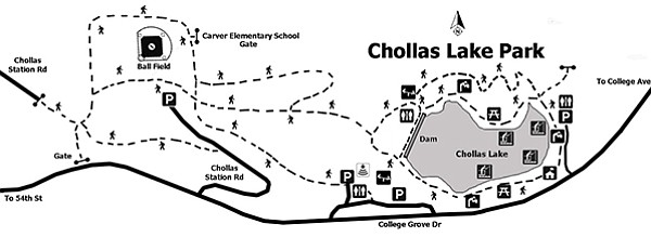 Chollas Lake Park trail map