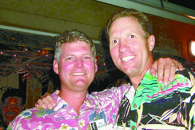 Phil Huffman (right) combined the elements of Class Clown and Superstud.