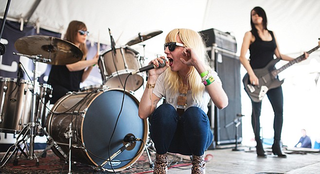 Punk'd rock Canada band White Lung would be the gig to see this weekend. They play Casbah Saturday night.