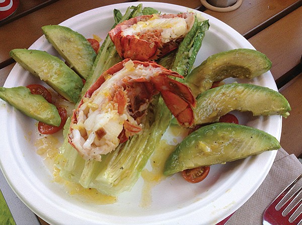 Lobster tail salad