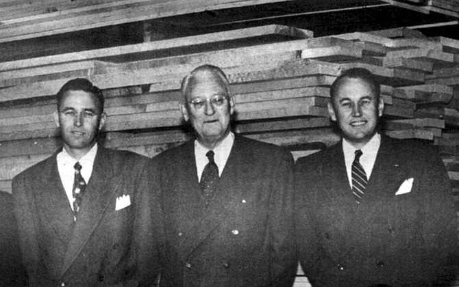 A.A. Frost, Jr.; A.A. Frost; Gordon T. Frost; 1951. Al Frost, Sr., had been working on a Mexican surveying crew when an uncle came to visit. Over tequila they decided to give the lumber business a try.