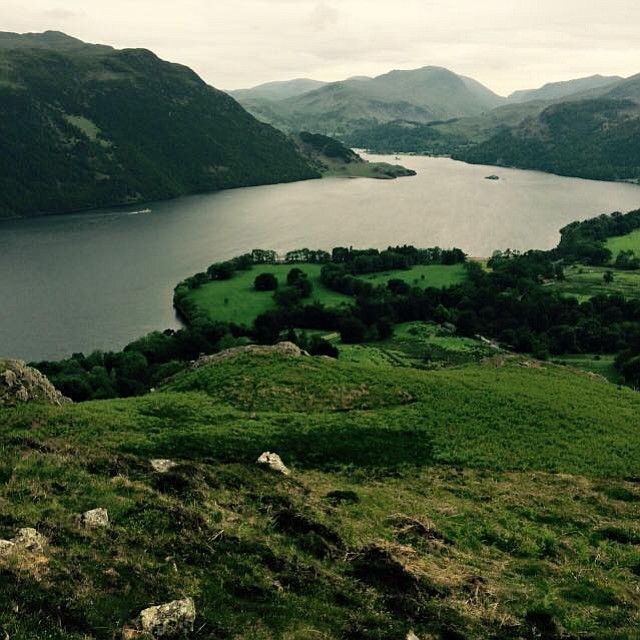 View from the hills over Ullswater