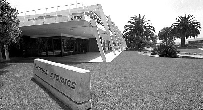 General Atomics HQ, just east of La Jolla at 3550 General Atomics Court