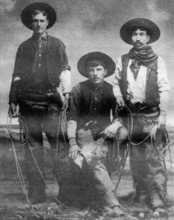Archie Chillwell, George Cameron, Manuel Taylor, 1904. "The Chilwells had lived down in the Tijuana Valley, and the border was allus kinda fuzzy."