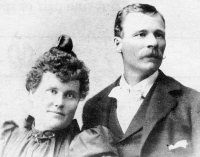 Mr. and Mrs. George McCain, 1895. "At one time they didn’t know whether the McCains or the red ants was gonna take this country."