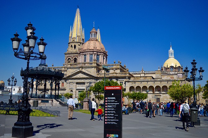 The Guadalajara Catedral in downtown