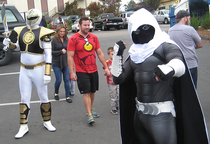 Mighty Morphin Power Rangers cosplayer and MarvelComics' MoonKnight
