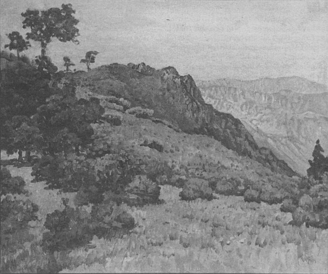 From Vallecitos Point, Where Extremes Meet, Laguna Mountains Resort, 1928
