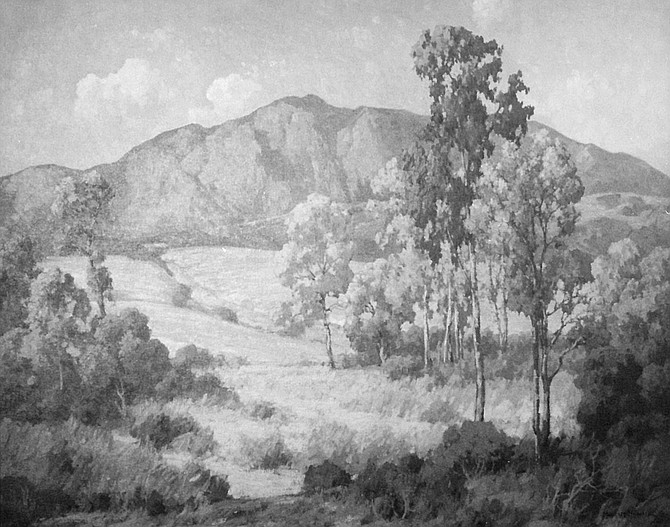 Maurice Braun landscape. Braun was drawn to San Diego by the Theosophical Society here, took a studio on Point Loma, and never left.