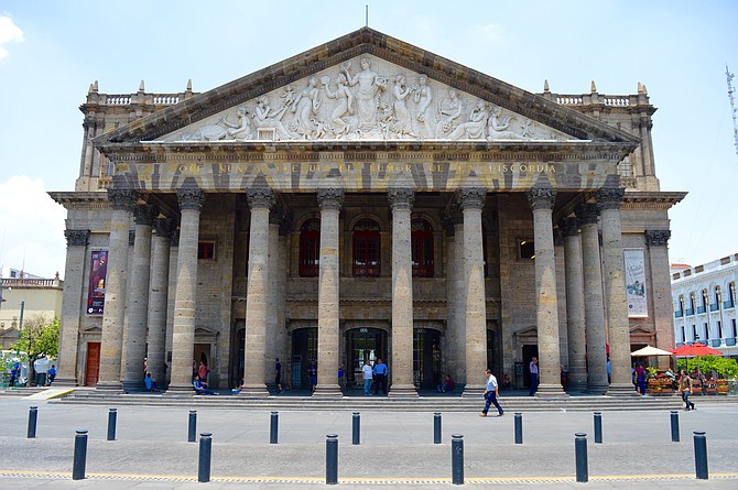 The "Teatro Degollado" an amazing piece of architecture and it also features the orchestra of the city and many plays.