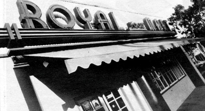 Royal Food Mart. Old black-and-white photos from Agua Caliente and cigarette ads from advertising's Social Register period ("Mrs. Alison Boyer — another Camel enthusiast") round out the decor. - Image by Paul Stachelek