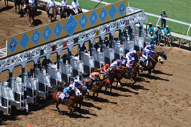 Del Mar track announcer's Trevor Denman's well-known opening line