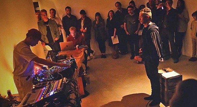 International collective 1 + 1 = 3 presented EEGsynth at A Ship in the Woods in April. - Image by R.J. Brooks