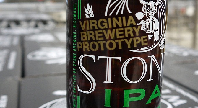 Stone IPA was the first beer produced at the company's new Richmond production brewery.