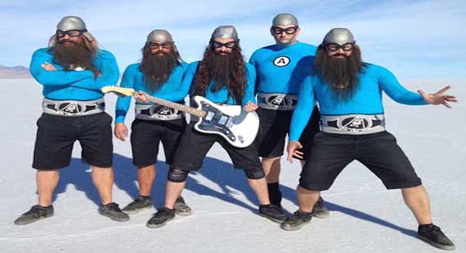 Toon-pop superheroes the Aquabats land at House of Blues on Saturday.