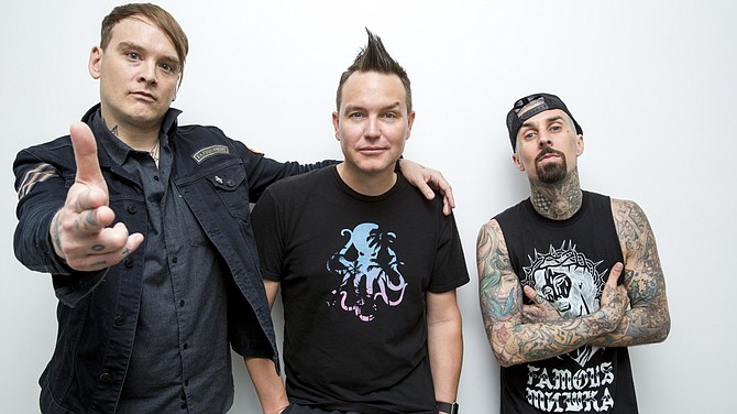 Poway pop-punk trio Blink-182 plays two at Viejas, Thursday and Friday nights.