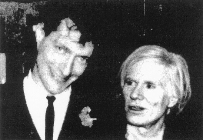 Michael Page and Andy Warhol at CBGB. "We look like we’ve been friends for 20 years."