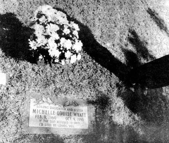 Michelle Wyatt's grave