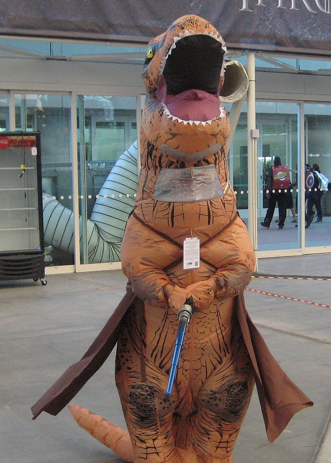 dinosaur at Comic-Con