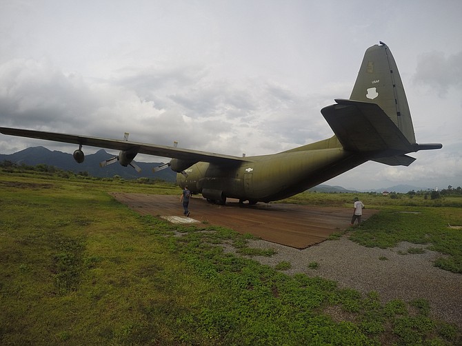 American war plane in Khe Sanh. Source: http://vietnammotorcyclemotorbiketours.com