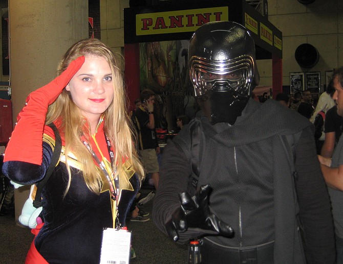 Ms. Marvel and and Kylo Ren from Star Wars