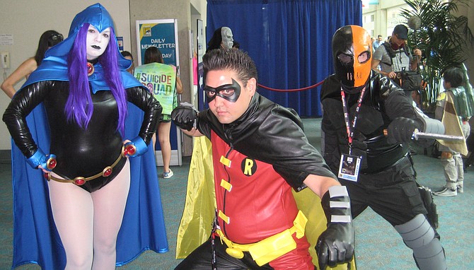 Raven (New Teen Titans), Robin and Deathtroke from DC Comics