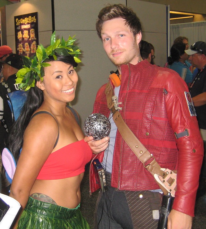 Lilo & Stitch and Guardians of the Galaxy cosplay at Comic-Con