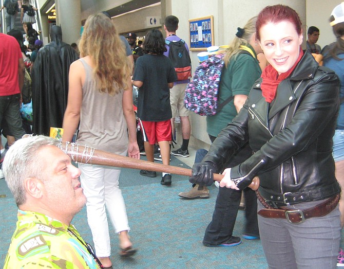 Negan from Walking Dead at Comic-Con