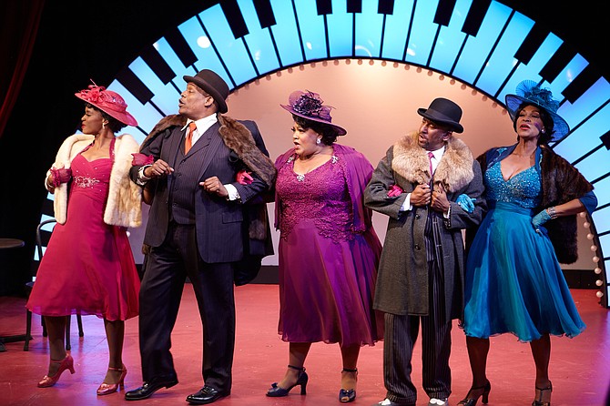 Yvonne, Tony Perry, Cynthia Thomas, Ron Christopher Jones, and Anise Ritchie in Ain't Misbehavin'