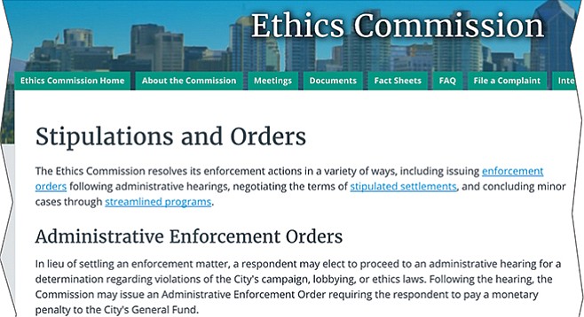 The number of actions taken by San Diego’s ethics commission has dropped like a rock under Faulconer’s mayoral regime.
