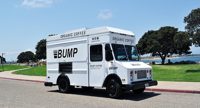 Bump's new coffee truck brings hot or cold brew organic Mexican coffee to North County beach areas beginning this summer.