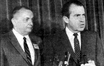 Congressman Bob Wilson and Richard Nixon, August 1968. "Wilson, the paper reported, “has traveled to South Africa to investigate Graham’s venture and feels it eventually could be worth ‘billions, not millions.’ ”