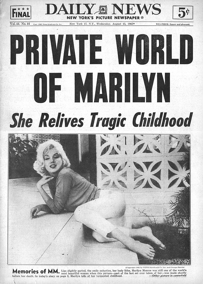 Inside the private world of Marilyn Monroe. New York Daily News, August 15, 1962.