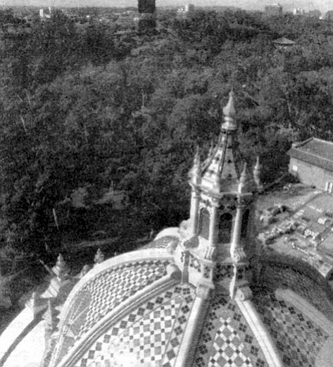 View from the California Tower, Balboa Park. This is a Xanadu by the sea.