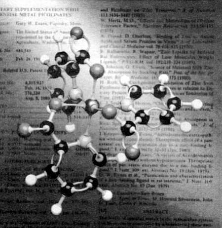 Chromium picolinate molecule