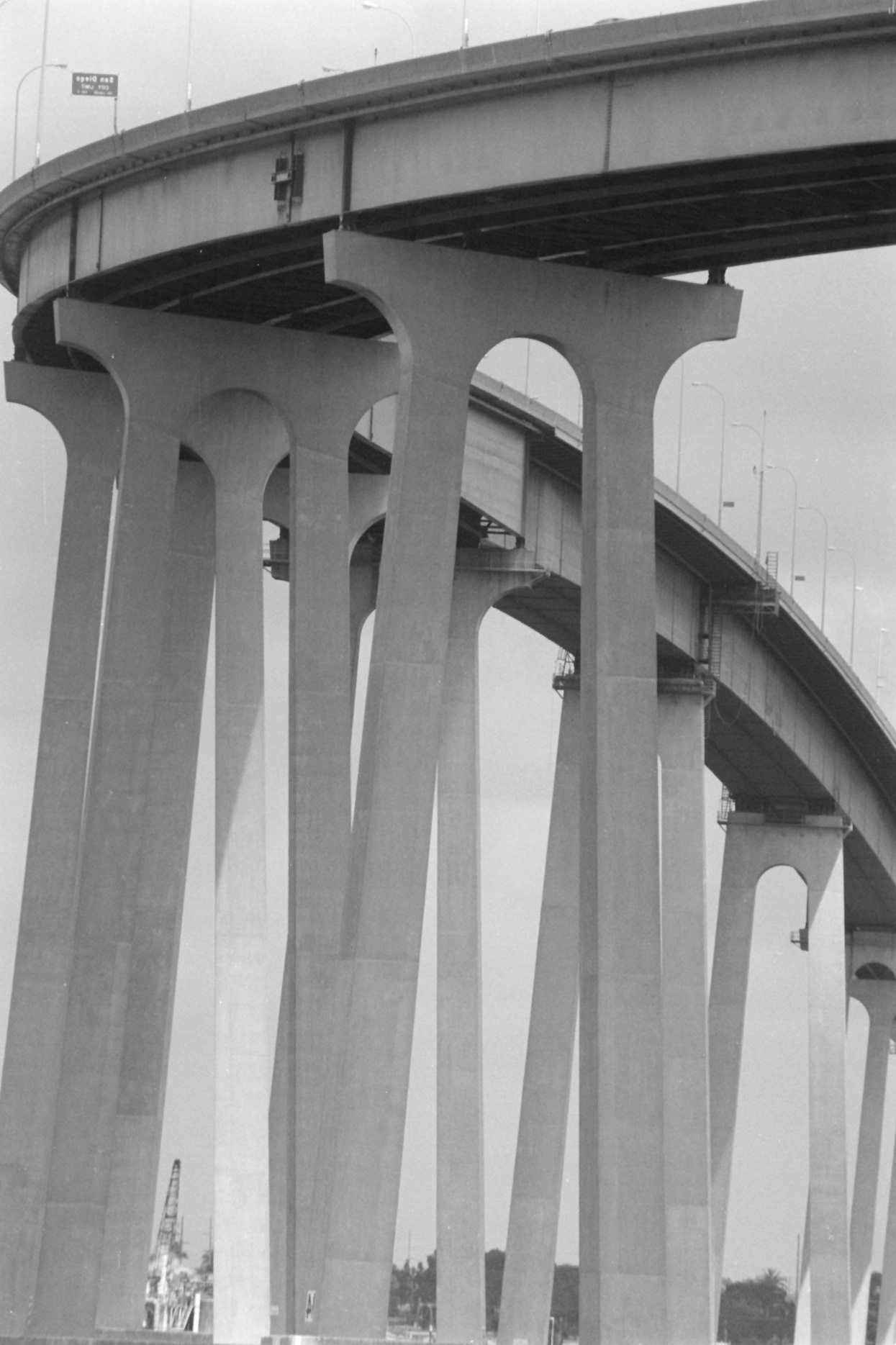 1970's Footage - Driving Over San Diego Coronado Bay Bridge 