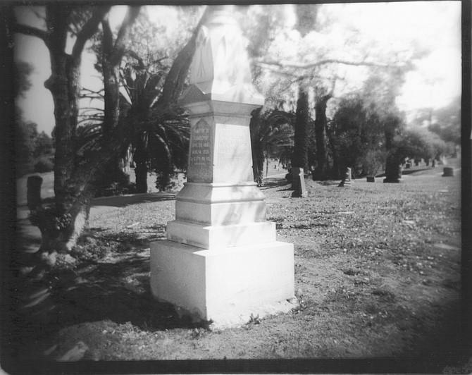 Martin Hamilton grave site. Hamilton lost an arm in the Civil War.