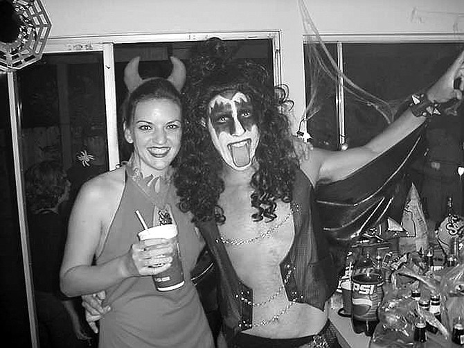 Guests dressed up as the devil and Gene Simmons