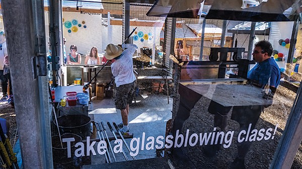 Despite the fest’s knack for derivative art, glass-blowers and clay artists created unique pieces for onlookers. 
