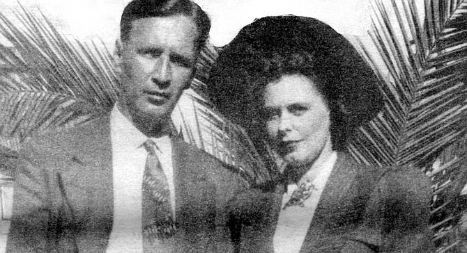 Jim and Alberta Thompson, early 1940s. There may never have lived a more ruthlessly honest storyteller.