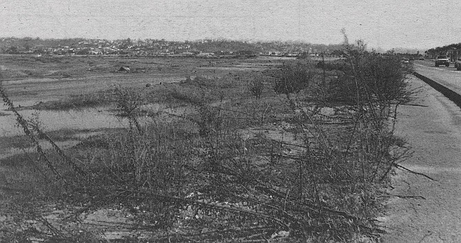 Where Fillmore Street was supposed to be: along Sea World Drive, about a quarter-mile east of Sea World Way