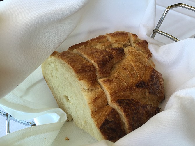 A big basket of warm bread