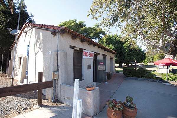 Casa de Carrillo, the oldest adobe house in San Diego, now serves as the pro shop at Presidio Hills golf course in Old Town.