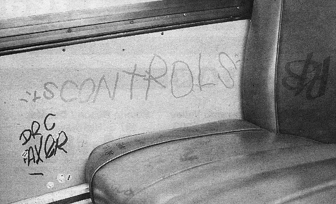 "San Diego Transit spends $30,000 to $35,000 a month just cleaning up graffiti at bus stops and on our seats and etched into our windows."