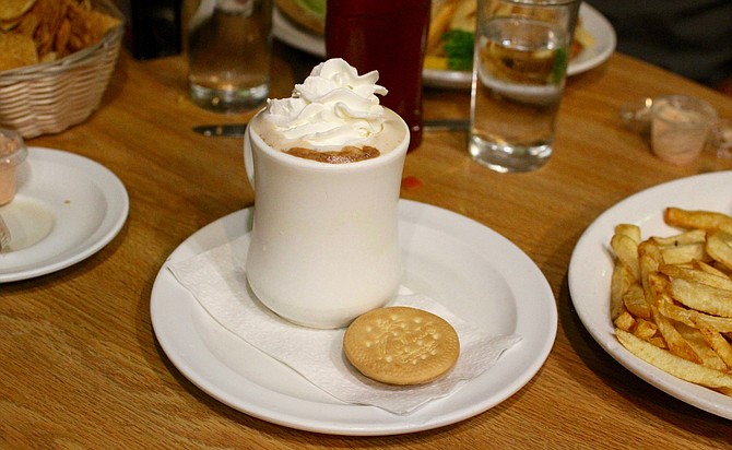 Mexican hot chocolate and a couple of galletas Maria