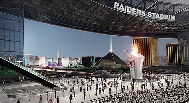 Al Davis’s “eternal flame” planned for the stadium the Raiders intend to build in Las Vegas