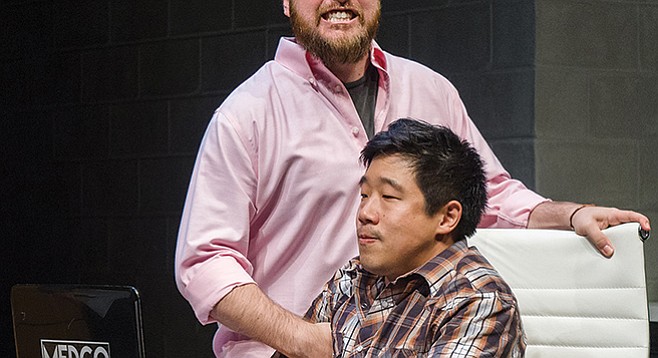 Raymond J. Lee and Jackie Chung in La Jolla Playhouse’s production of Tiger Style!