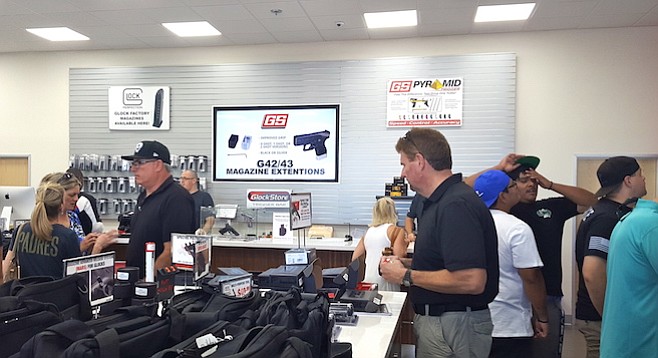 At the Glockstore opening September 17