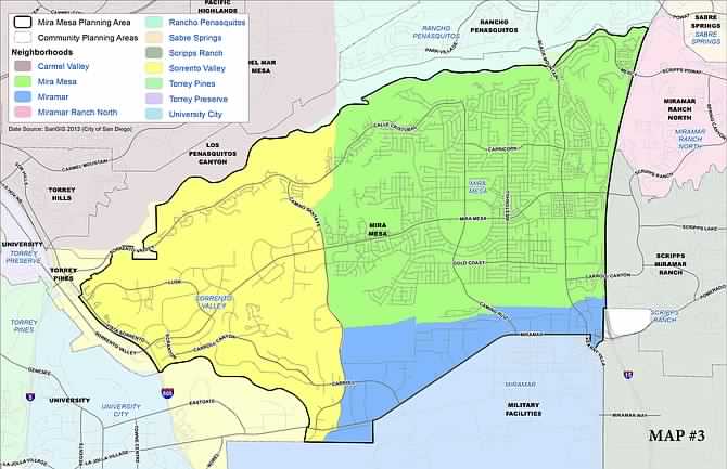 Map Of San Diego Area Neighborhoods