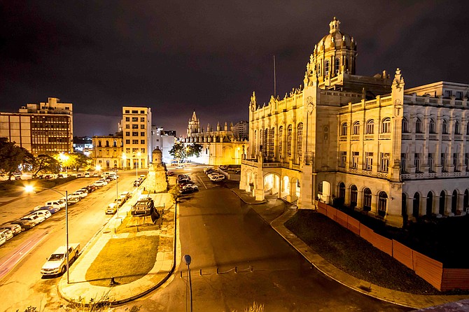 The Museo de la Revolución by night. Havana, 2016.